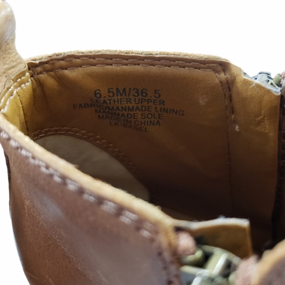 Lucky Brand Basel 6.5 M Cognac Zipper Ankle Boot - Picture 5 of 9
